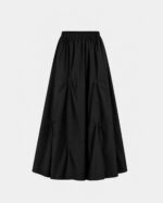 Women's Budding Blossom Puff Skirt — Black - Image 2
