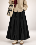 Women's Budding Blossom Puff Skirt — Black