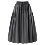 Women's Bud & Flare Midi Skirt — Gray - Image 2