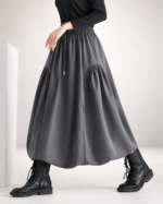 Women's Bud & Flare Midi Skirt — Gray
