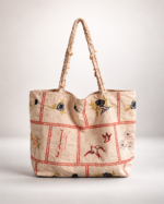Garden Bird Embroidered Tote Bag