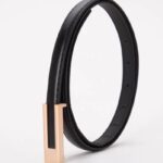 Women's Smooth Clasp Leather Belt